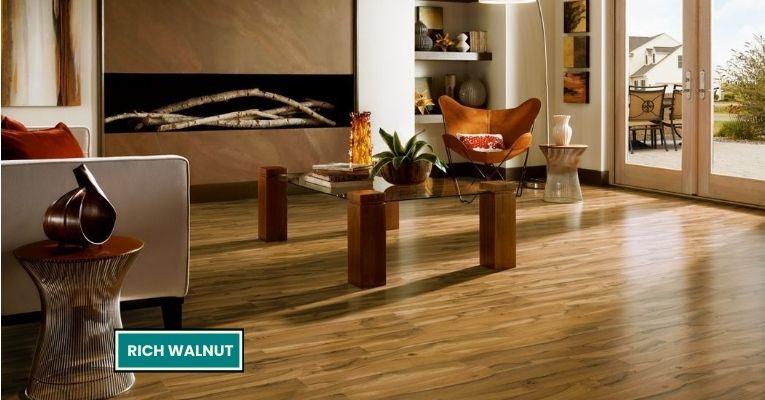 Rich Walnut Laminate Flooring