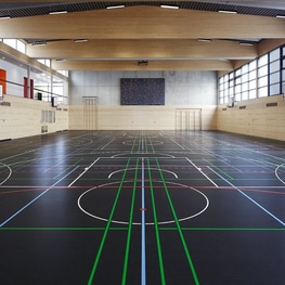 Black Sports Flooring