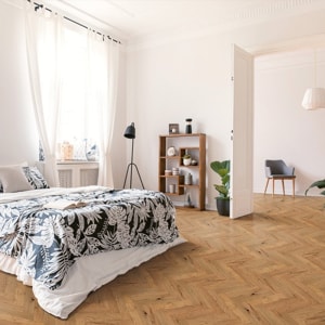 Bedroom Herringbone Flooring