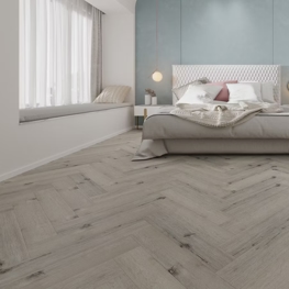 Bedroom Herringbone Flooring