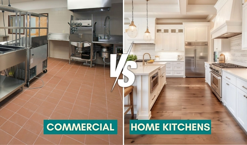 Difference Between Flooring of Commercial and Home Kitchens 