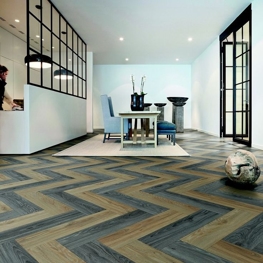 Modern Herringbone Flooring Dubai